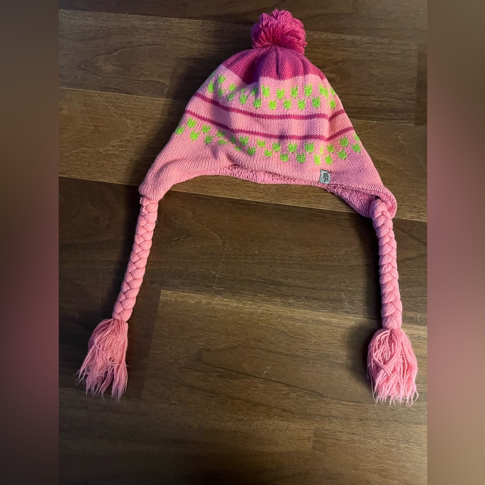 North Face fleece hat little girl 4-7
